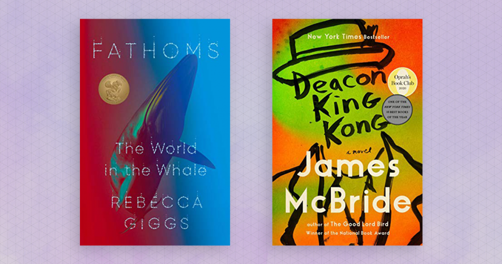 Book covers: Deacon King Kong and Fathoms