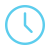 clock icon blue