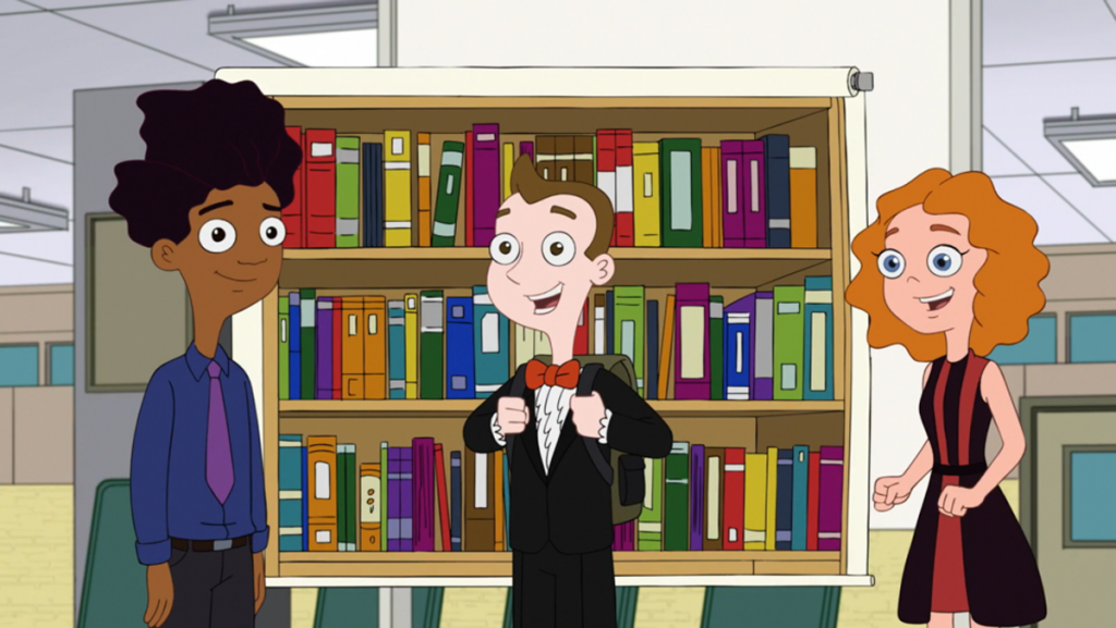 Screenshot of animated program In recent years, libraries have become program Milo Murphy's Law.
