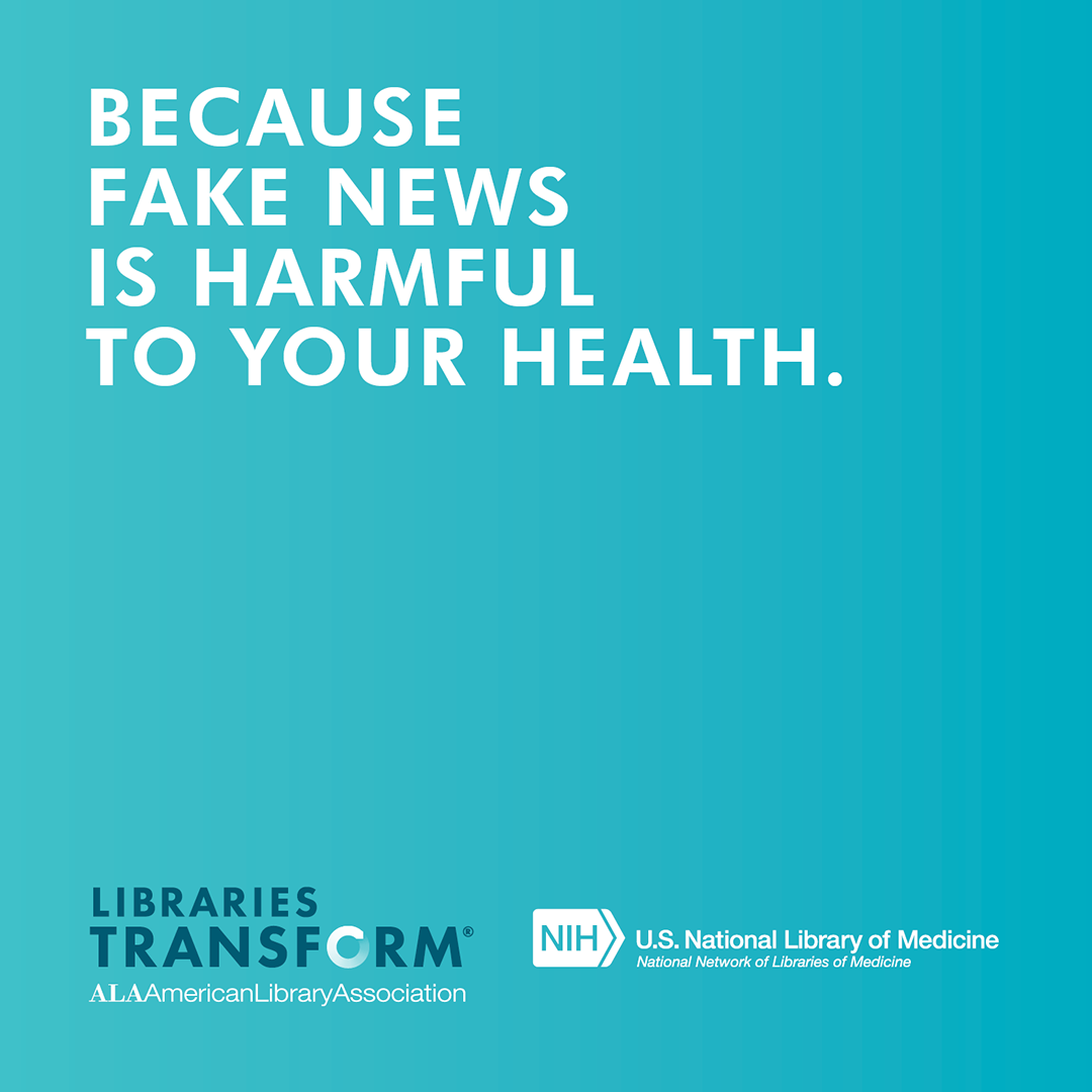 Instagram share: BECAUSE FAKE NEWS IS HARMFUL TO YOUR HEALTH.