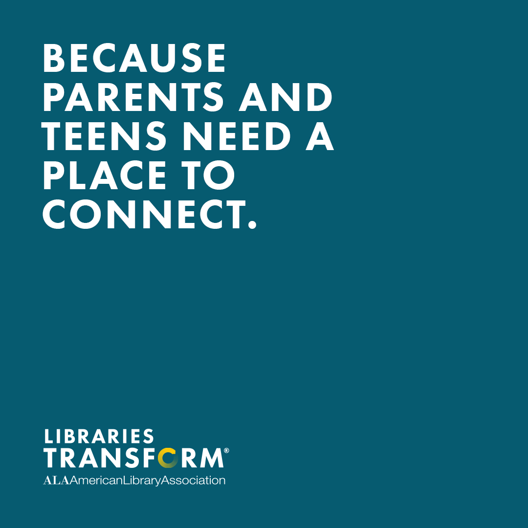 Instagram share: BECAUSE PARENTS AND TEENS NEED A PLACE TO CONNECT.