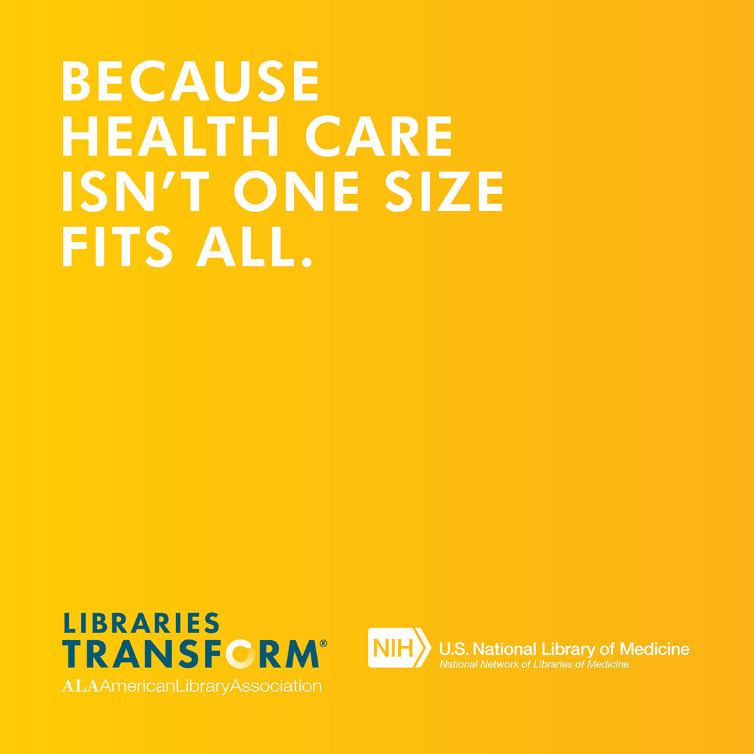 Instagram share: BECAUSE HEALTH CARE IS NOT ONE SIZE FITS ALL.