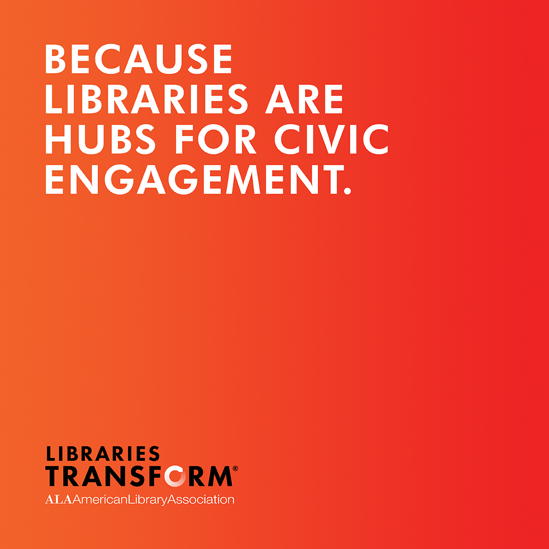Instagram share: Because libraries are hubs for civic engagement