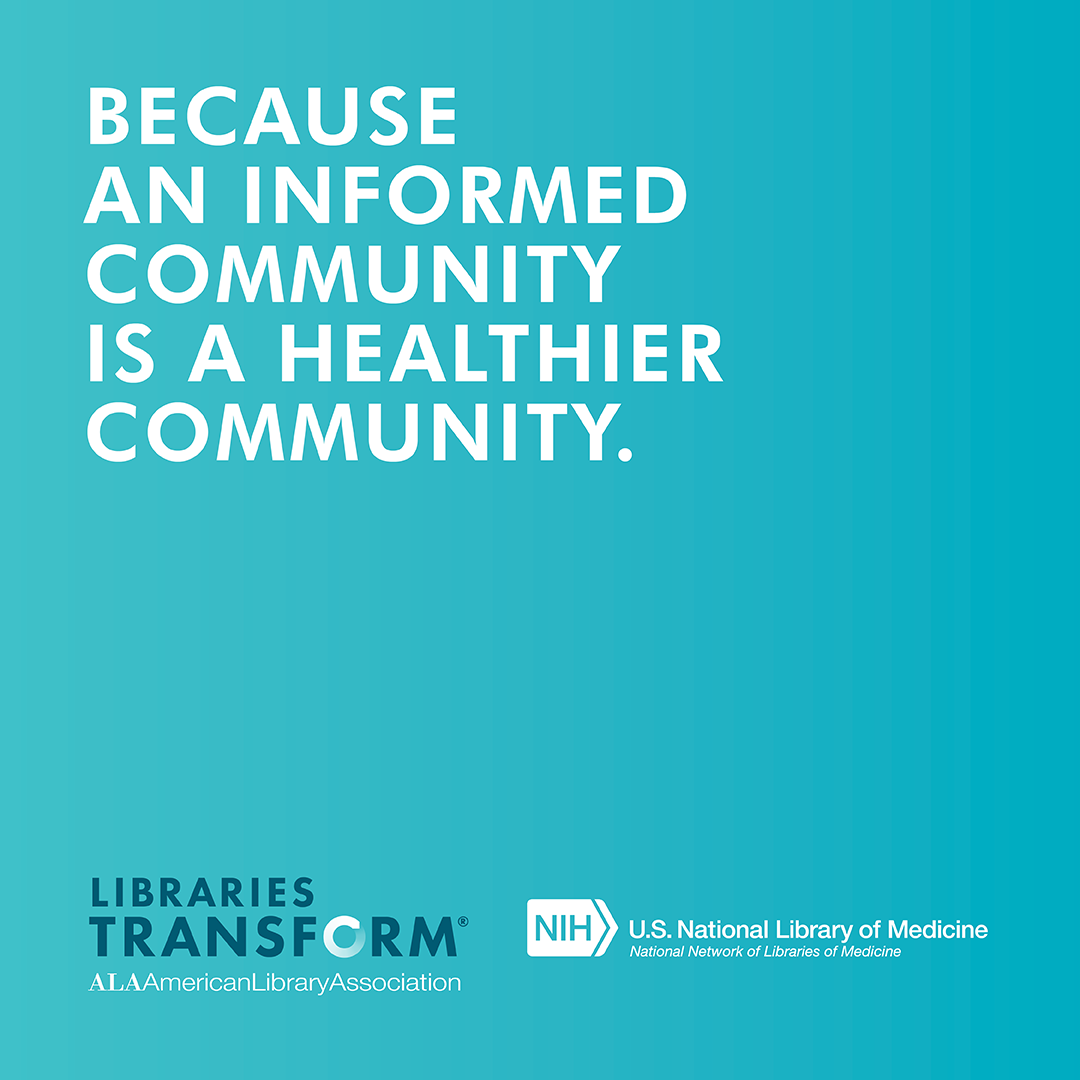 Instagram share: BECAUSE AN INFORMED COMMUNITY IS A HEALTHIER COMMUNITY.