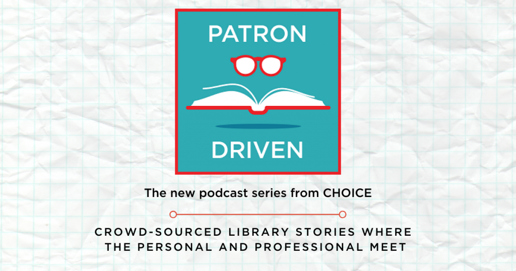 Logo for the Patron Driven podcast
