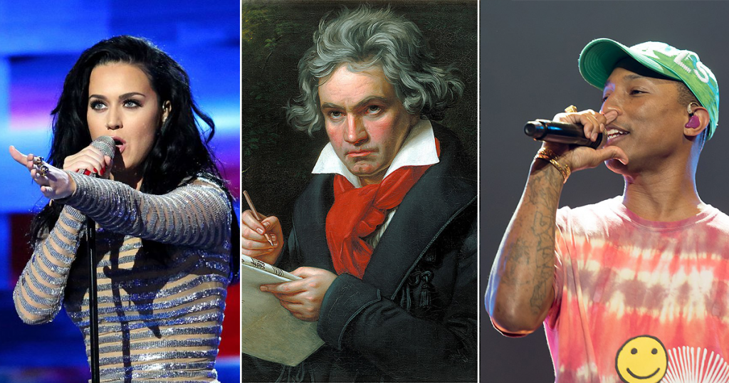Katy Perry, Beethoven, and Pharrell Williams