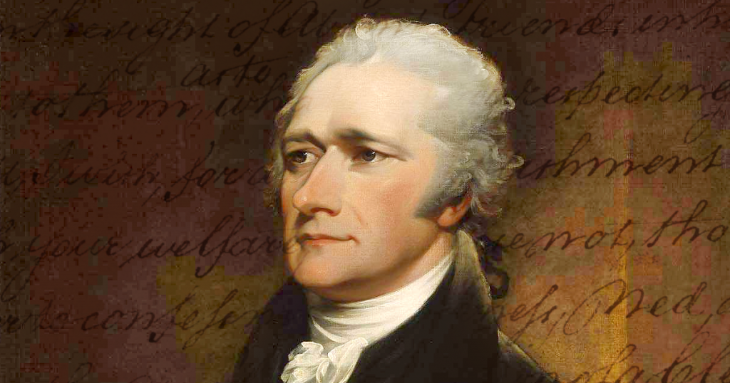 Painting of Alexander Hamilton.