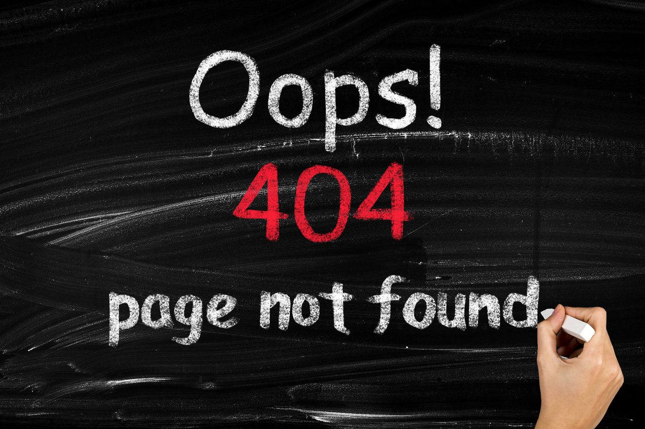404 Error. Page Not Found