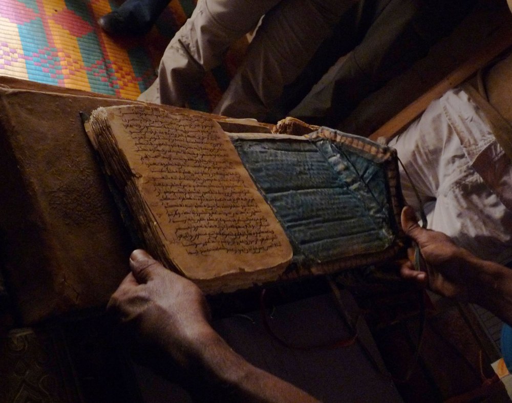 Old manuscript in Chinguetti library