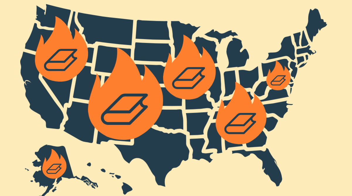 banned books map for March 3, 2023