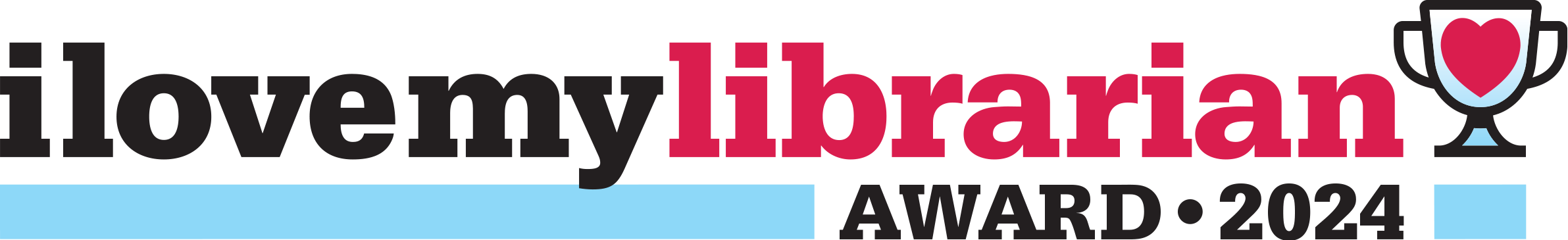 I Love My Librarian Award 2024 horizontal logo