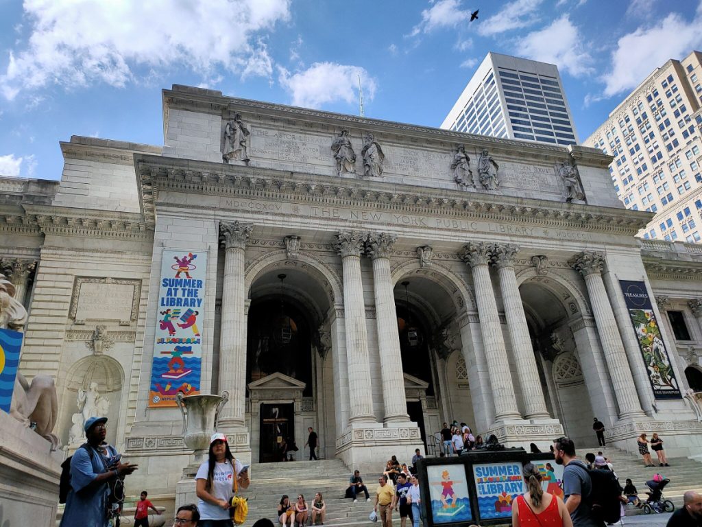 New York Public Library main branch entrance