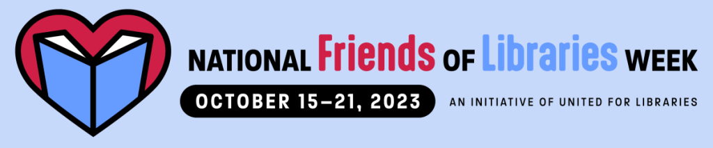National Friends of Libraries Week logo