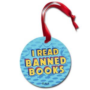 I read banned books ornament