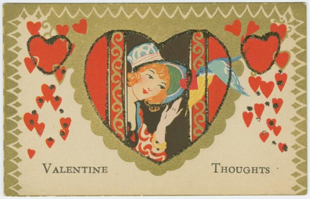 vintage valentine from New York Public Library