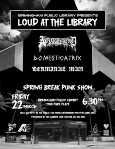Loud at the Library March 22 flyer