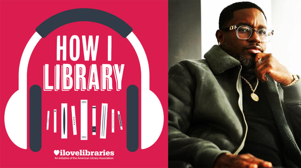 Lil Rel Howery and How I Library logo