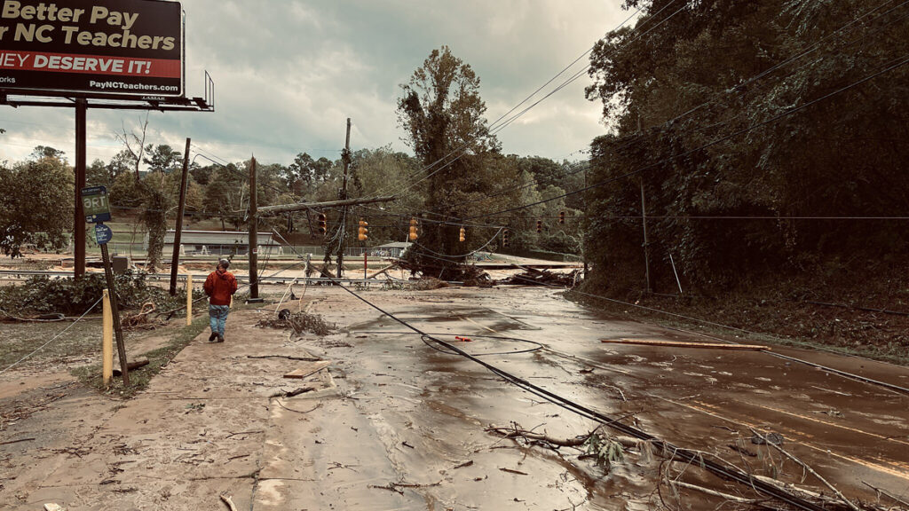 Devastation caused by Hurricane Helene in Asheville, N.C. by Bill McMannis.