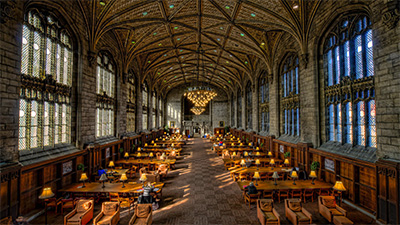 Photo: Harper Library at the University of Chicago