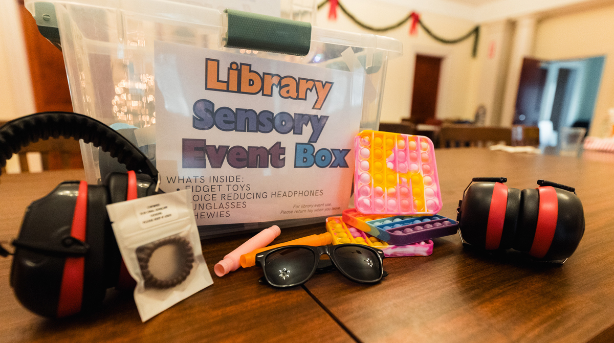 Beals Memorial Library sensory box