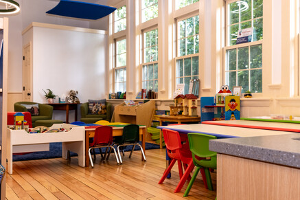 The renovated children's area at Lee Public Library.