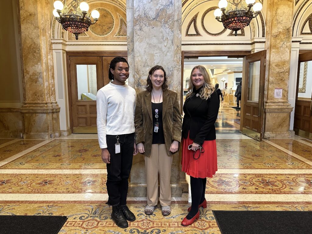 Evan Szymkowski, Fawn Siemsen-Fuchs and Melissa Howard