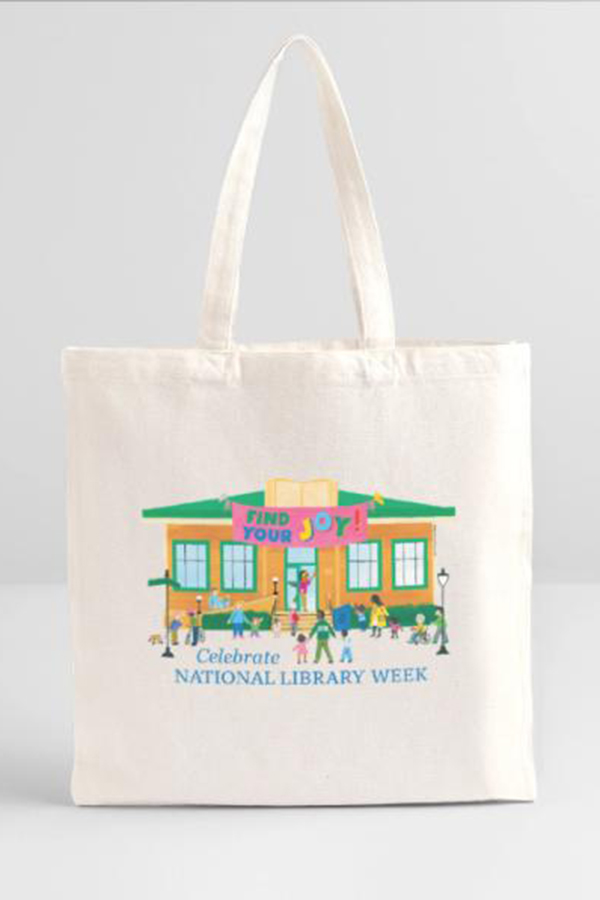 National Library Week tote bag