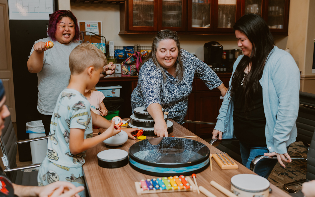 Craft time at the Jarrell Community Library and Resource Center