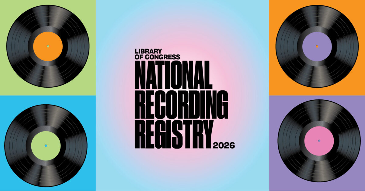 National Recording Registry 2026 inductees graphic
