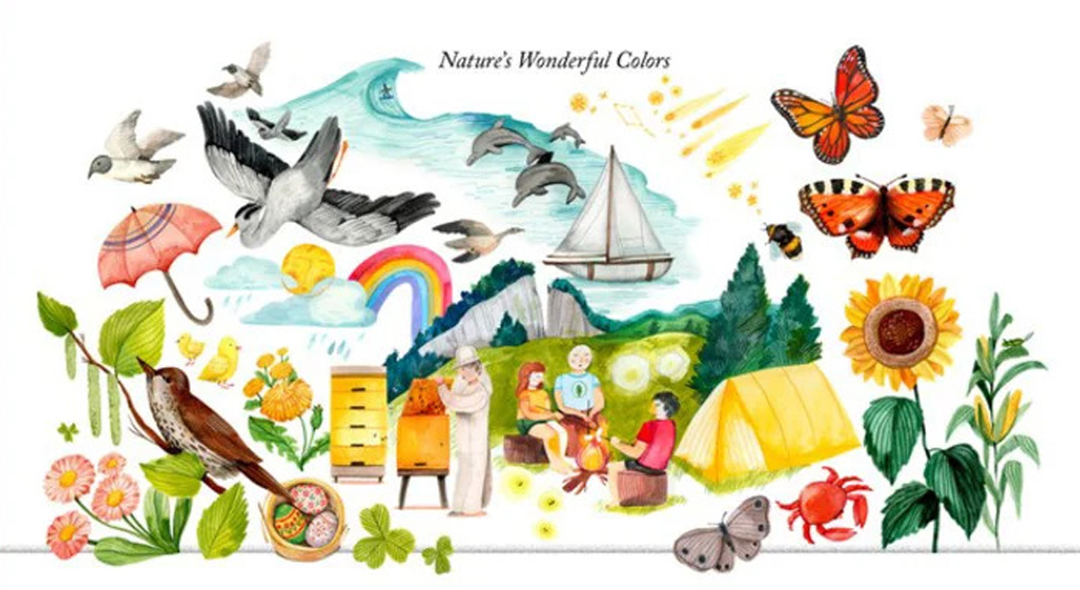 The Year in Colors book cover detail