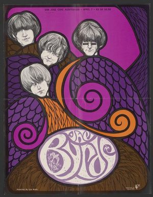 A 1965 poster featuring The Byrds, courtesy of the Library of Congress.