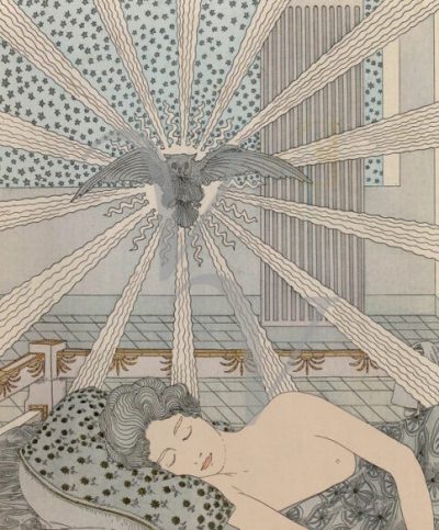 An illustration from “Nausikaa,” published in 1899 France. Illustration: Gaston de Latenay.