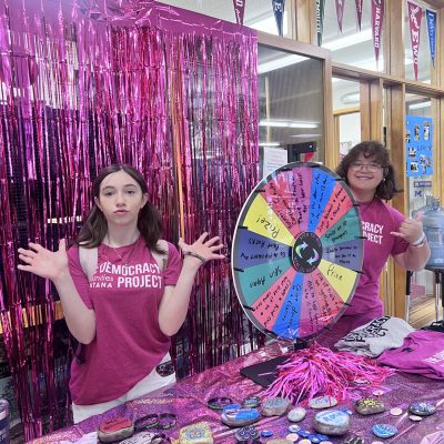 Students from Columbia Falls (Mont.) High School's Democracy Project club